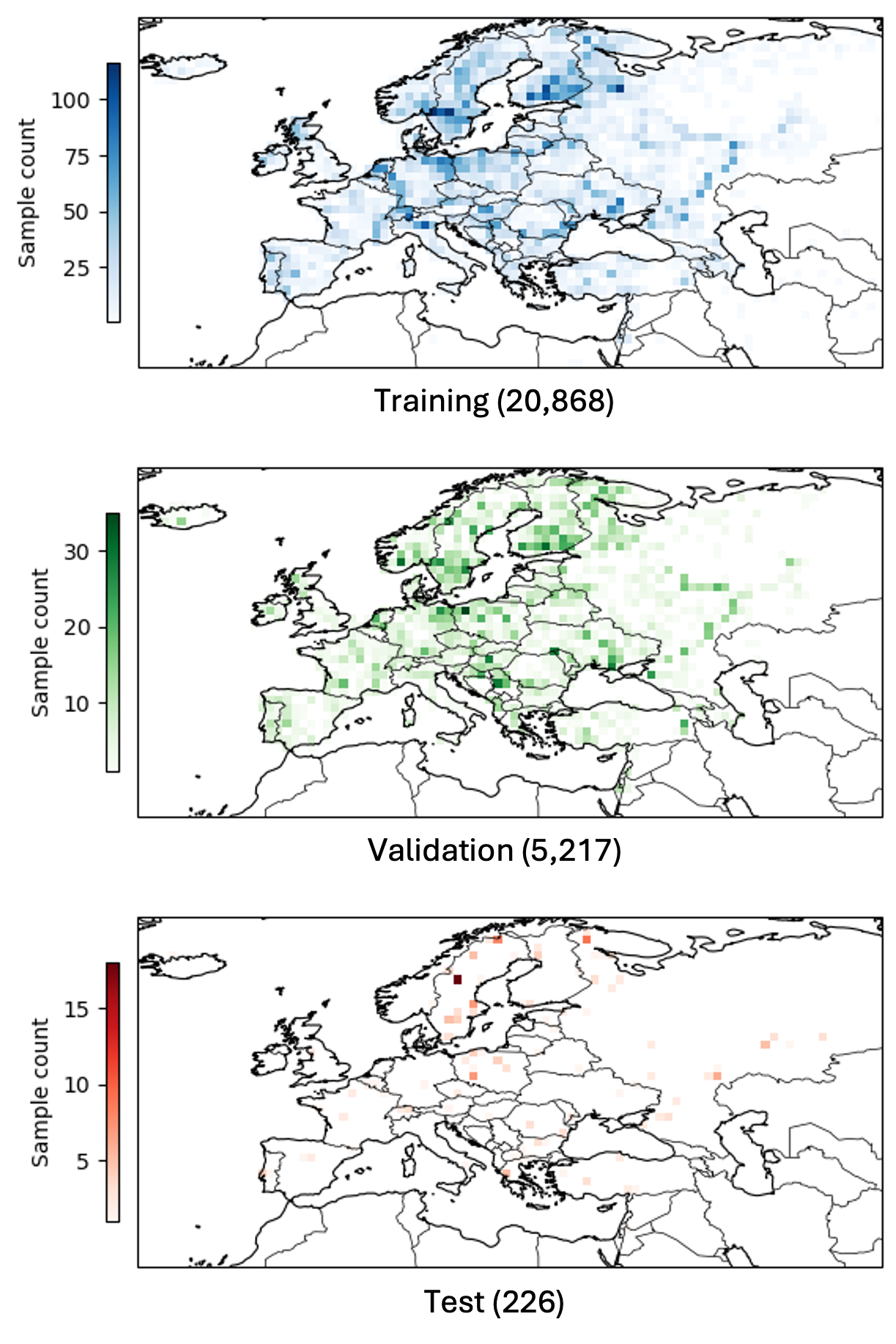 Spatial heat map of ZeroFlood samples